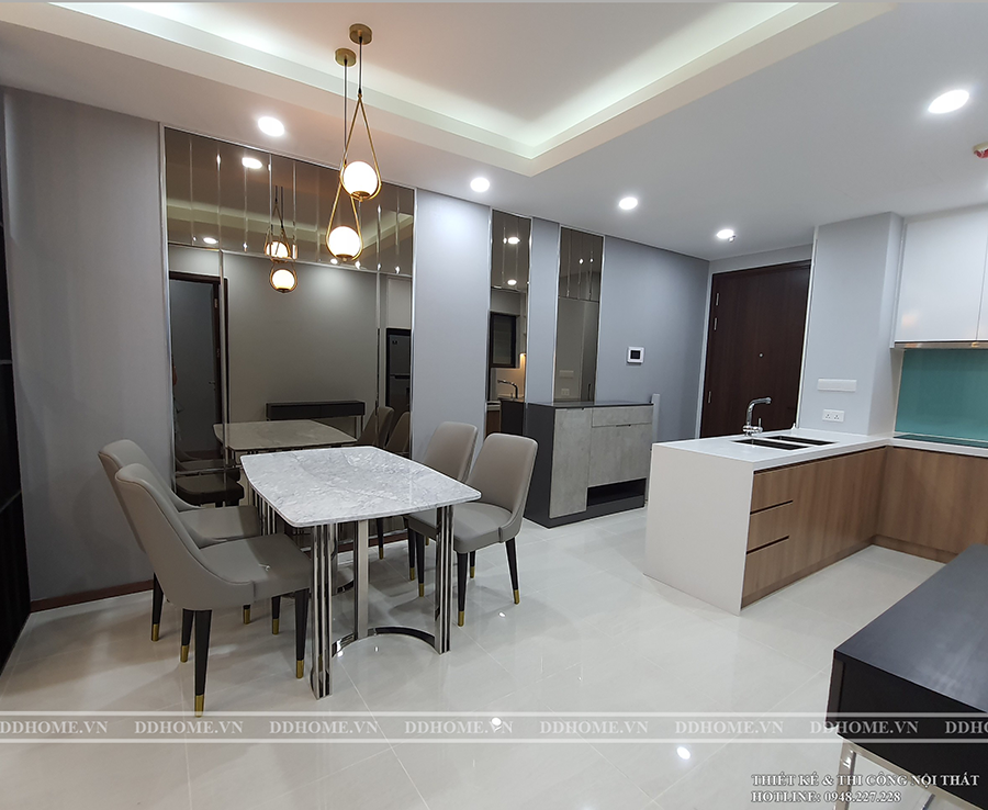 Hình ảnh thi công thực tế căn hộ One Verandah 1