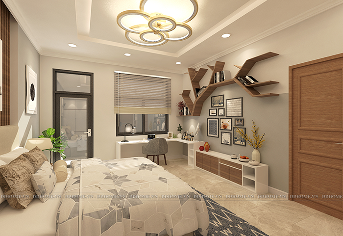 KHÔNG GIAN PHÒNG NGỦ MASTER LẦU 1 VILLA THỦ ĐỨC 6