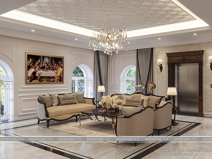 THIẾT KẾ NỘI THẤT BIỆT THỰ SANG TRỌNG QUẬN 7