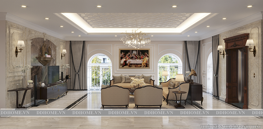 THIẾT KẾ NỘI THẤT BIỆT THỰ SANG TRỌNG QUẬN 7 1