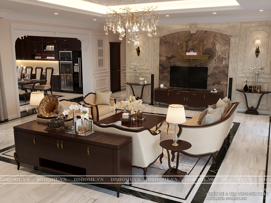 THIẾT KẾ NỘI THẤT BIỆT THỰ SANG TRỌNG QUẬN 7 4