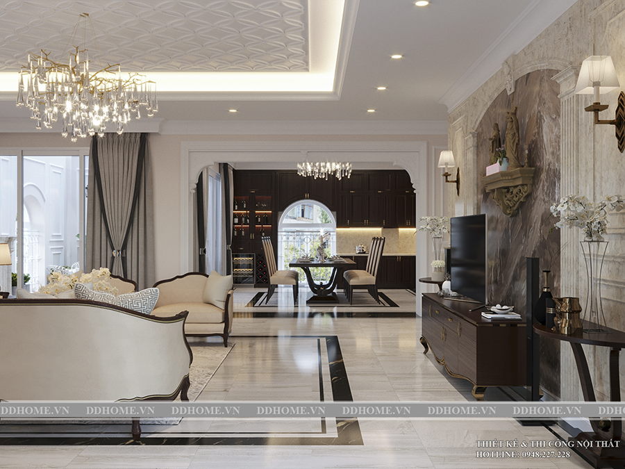 THIẾT KẾ NỘI THẤT BIỆT THỰ SANG TRỌNG QUẬN 7 5