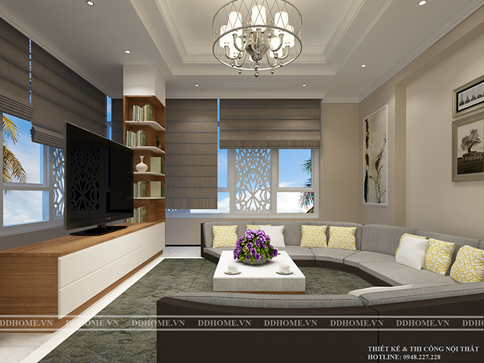 THIẾT KẾ NỘI THẤT KHÔNG GIAN LẦU 2 VILLA THỦ ĐỨC  1