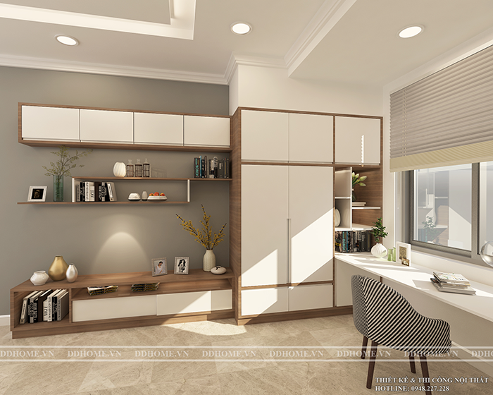 THIẾT KẾ NỘI THẤT KHÔNG GIAN LẦU 2 VILLA THỦ ĐỨC  19