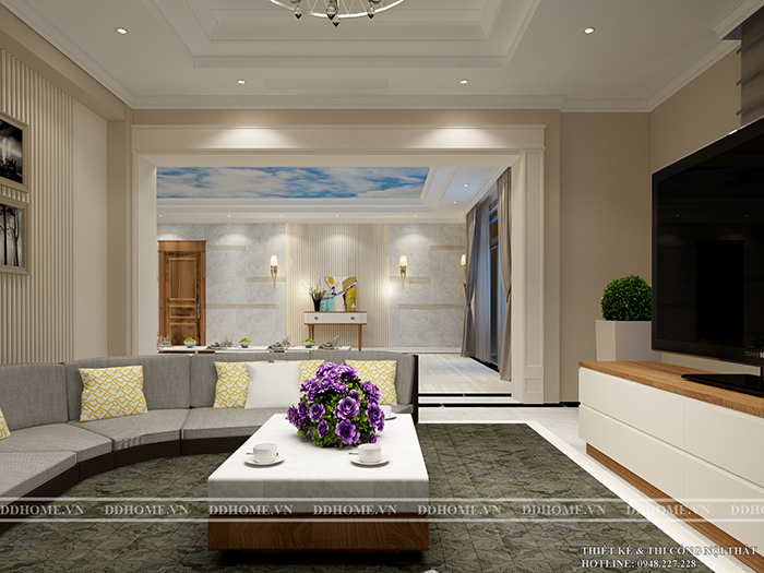 THIẾT KẾ NỘI THẤT KHÔNG GIAN LẦU 2 VILLA THỦ ĐỨC  2