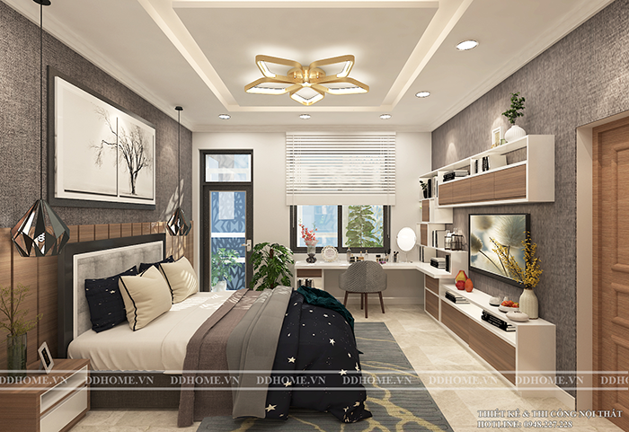 THIẾT KẾ NỘI THẤT KHÔNG GIAN LẦU 2 VILLA THỦ ĐỨC  21