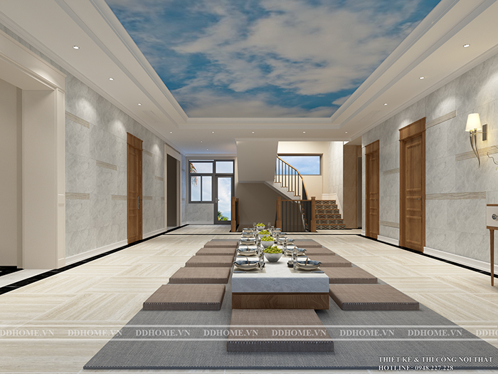 THIẾT KẾ NỘI THẤT KHÔNG GIAN LẦU 2 VILLA THỦ ĐỨC  7