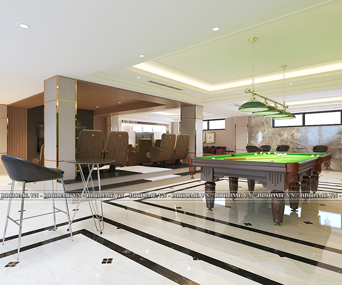 THIẾT KẾ NỘI THẤT TẦNG HẦM VILLA THỦ ĐỨC 2