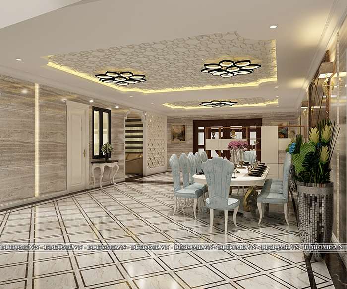 THIẾT KẾ NỘI THẤT TẦNG TRỆT VILLA THỦ ĐỨC 10