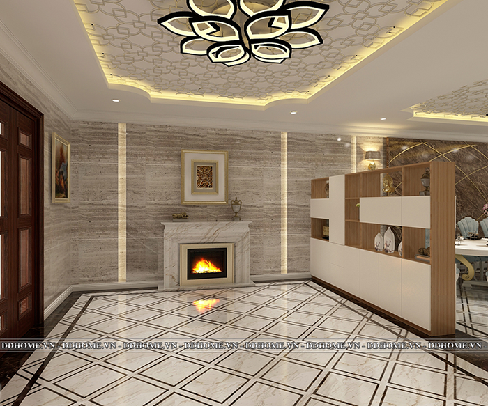 THIẾT KẾ NỘI THẤT TẦNG TRỆT VILLA THỦ ĐỨC 8