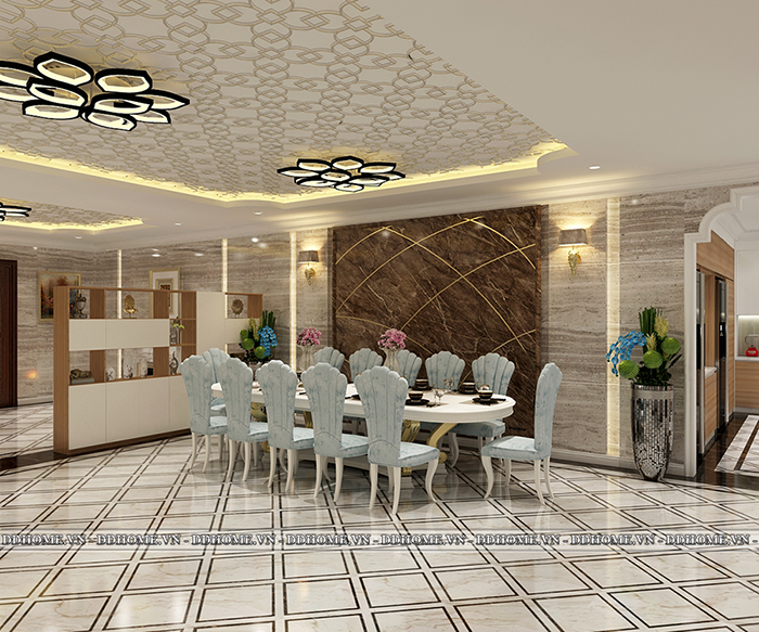 THIẾT KẾ NỘI THẤT TẦNG TRỆT VILLA THỦ ĐỨC 9