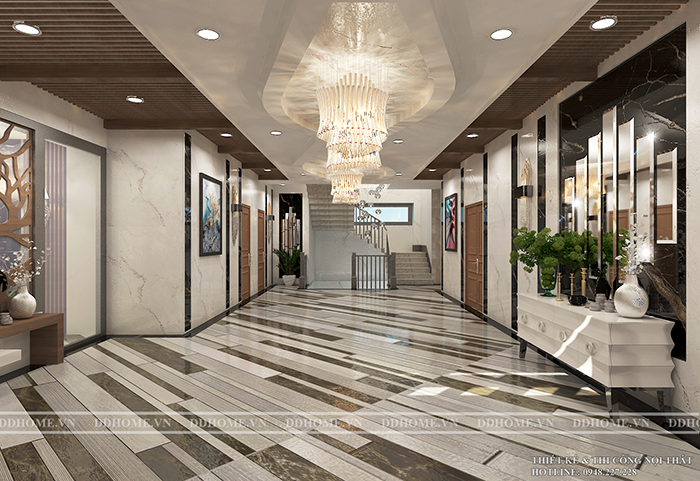 THIẾT KẾ SẢNH PHÒNG KHÁCH TẦNG 1 VILLA THỦ ĐỨC  4