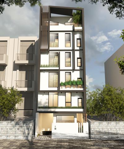 THIẾT KẾ NỘI NGOẠI THẤT TÒA NHÀ CHO THUÊ QUẬN 7