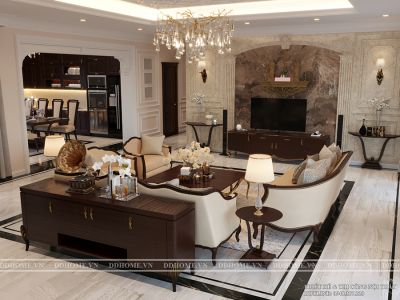 THIẾT KẾ NỘI THẤT BIỆT THỰ SANG TRỌNG QUẬN 7
