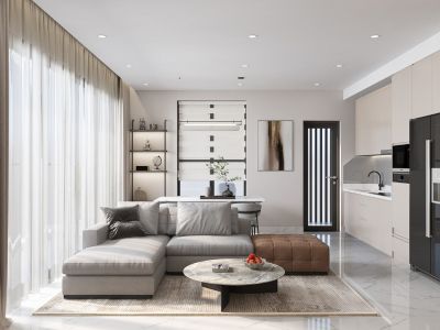 THIẾT KẾ NỘI THẤT HIỆN ĐẠI CĂN HỘ 3 PH&Ograve;NG NGỦ - CELADON T&Acirc;N PH&Uacute;