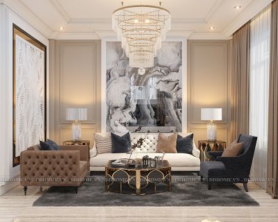 THIẾT KẾ NỘI THẤT BIỆT THỰ LAKE VIEW CITY QUẬN 2