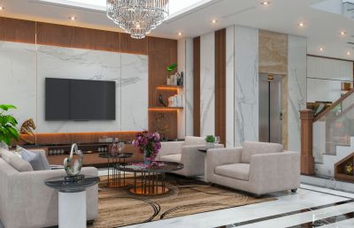 THIẾT KẾ NỘI THẤT BIỆT THỰ HIỆN ĐẠI - THỦ ĐỨC