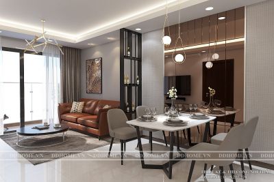 THIẾT KẾ NỘI THẤT HIỆN ĐẠI CĂN HỘ 1PN - ONE VERANDAH QUẬN 2