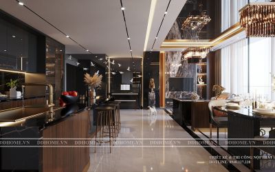 THIẾT KẾ NỘI THẤT CĂN HỘ CAO CẤP EMPIRE CITY THỦ THIÊM - HIỆN ĐẠI LUXURY