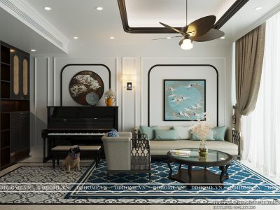 Indochina trong thiết kế nội thất căn hộ  - Empire City Quận 2