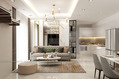 THIẾT KẾ NỘI THẤT HIỆN ĐẠI CHUNG CƯ THE SUN AVENUE