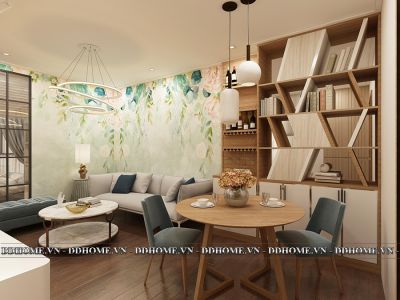 THIẾT KẾ NỘI THẤT HIỆN ĐẠI CHUNG CƯ 1 PHÒNG NGỦ